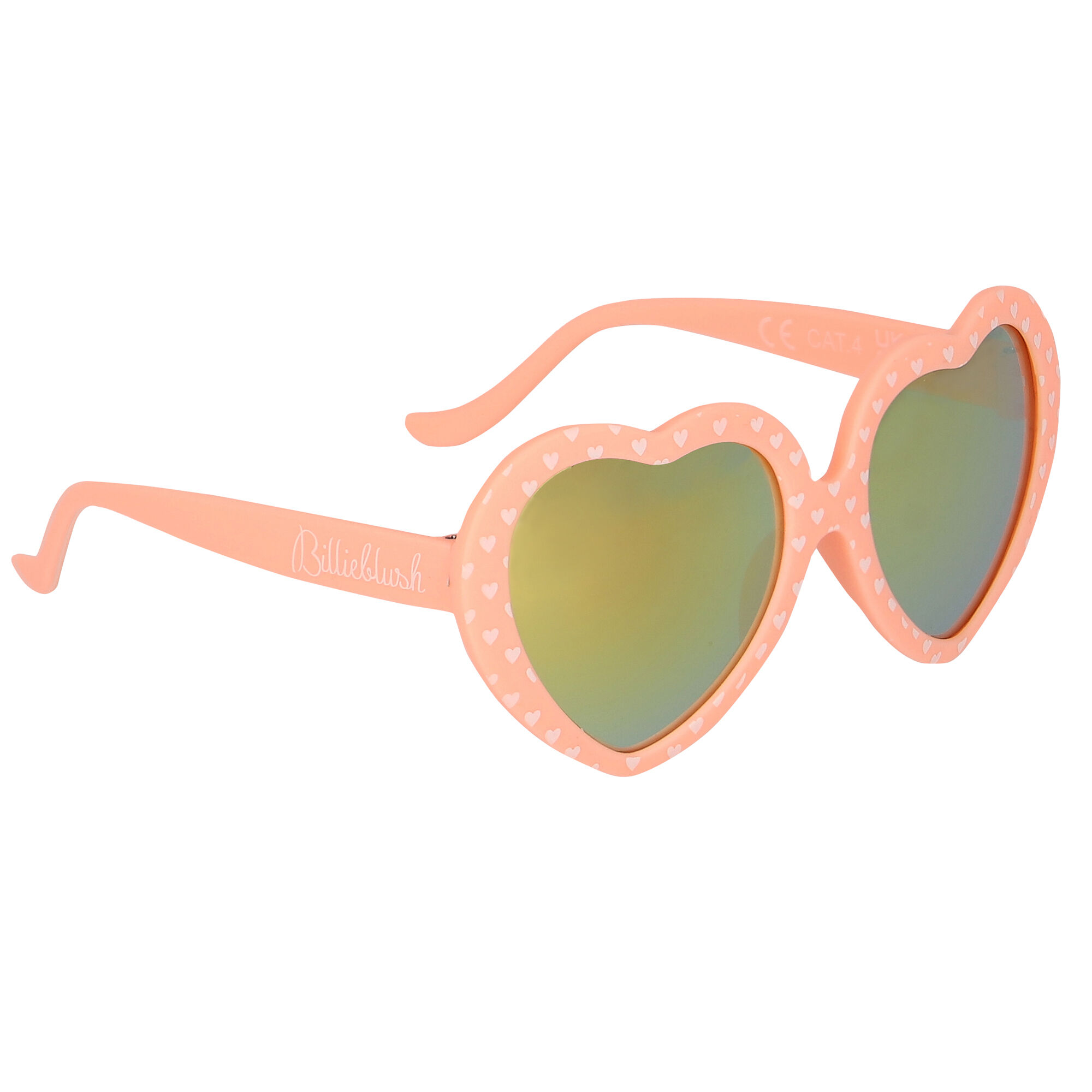 BILLIEBLUSH Girls Coral Heart Sunglasses Junior Couture USA