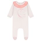 Baby Girls White Tiger Babygrow, 1, hi-res