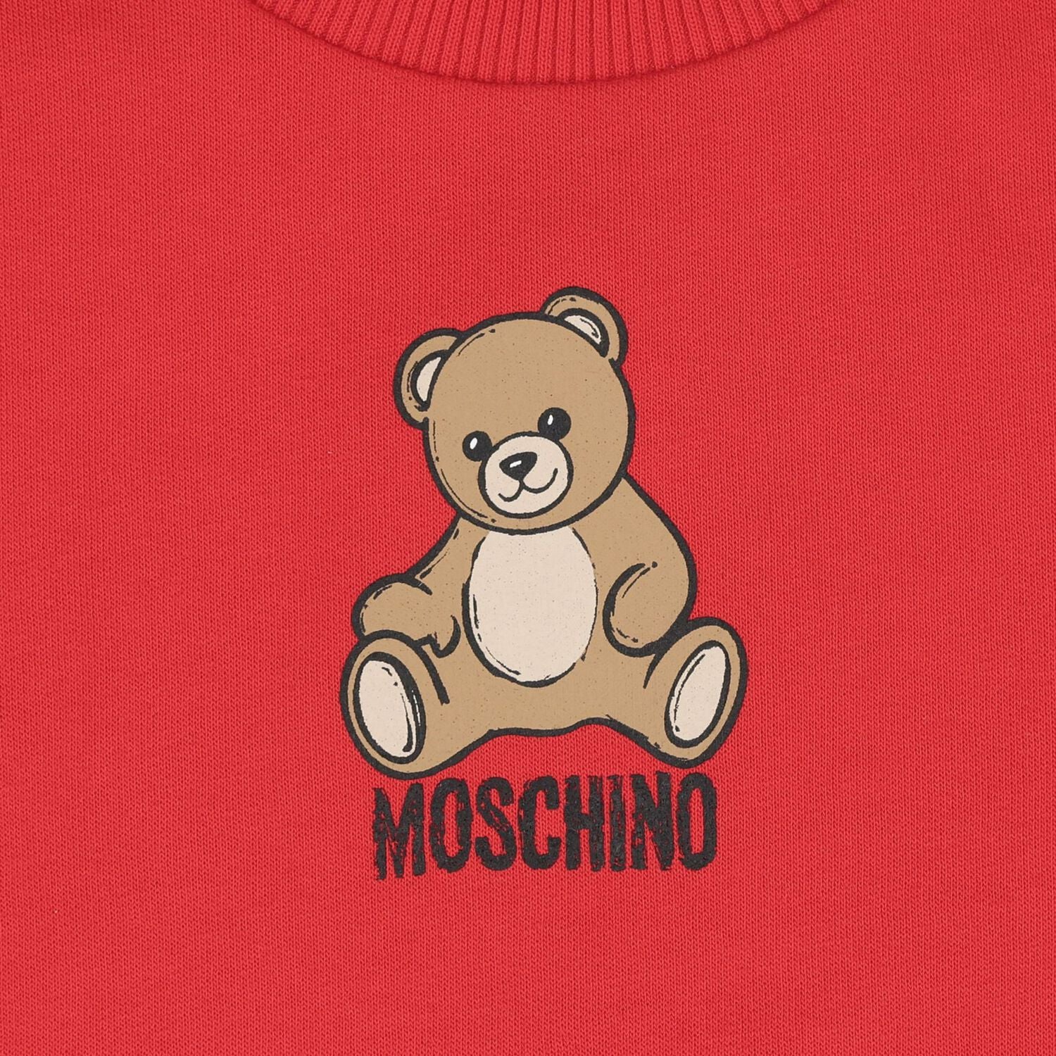 Younger Red Teddy Bear Logo Tracksuit, 4, hi-res