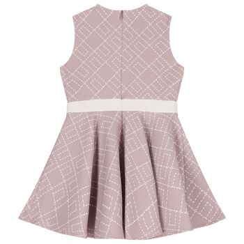 Girls Pink Logo Dress