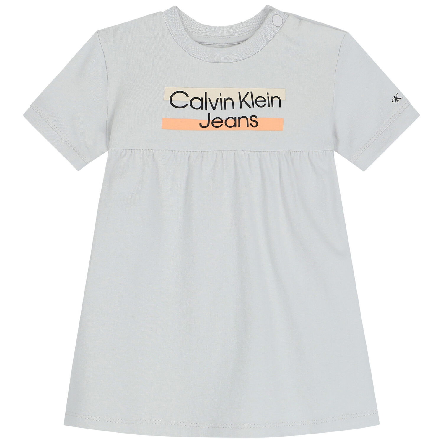 Younger Girls Grey Logo Dress, 1, hi-res