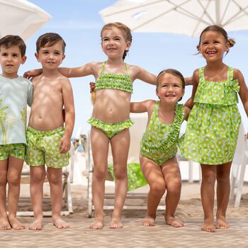 Girls Green Kiwi Bikini