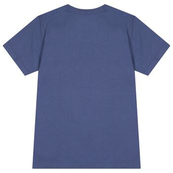 Boys Navy Blue Logo T-Shirt