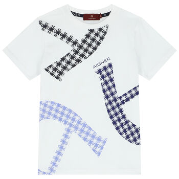 Boys White Logo T-Shirt