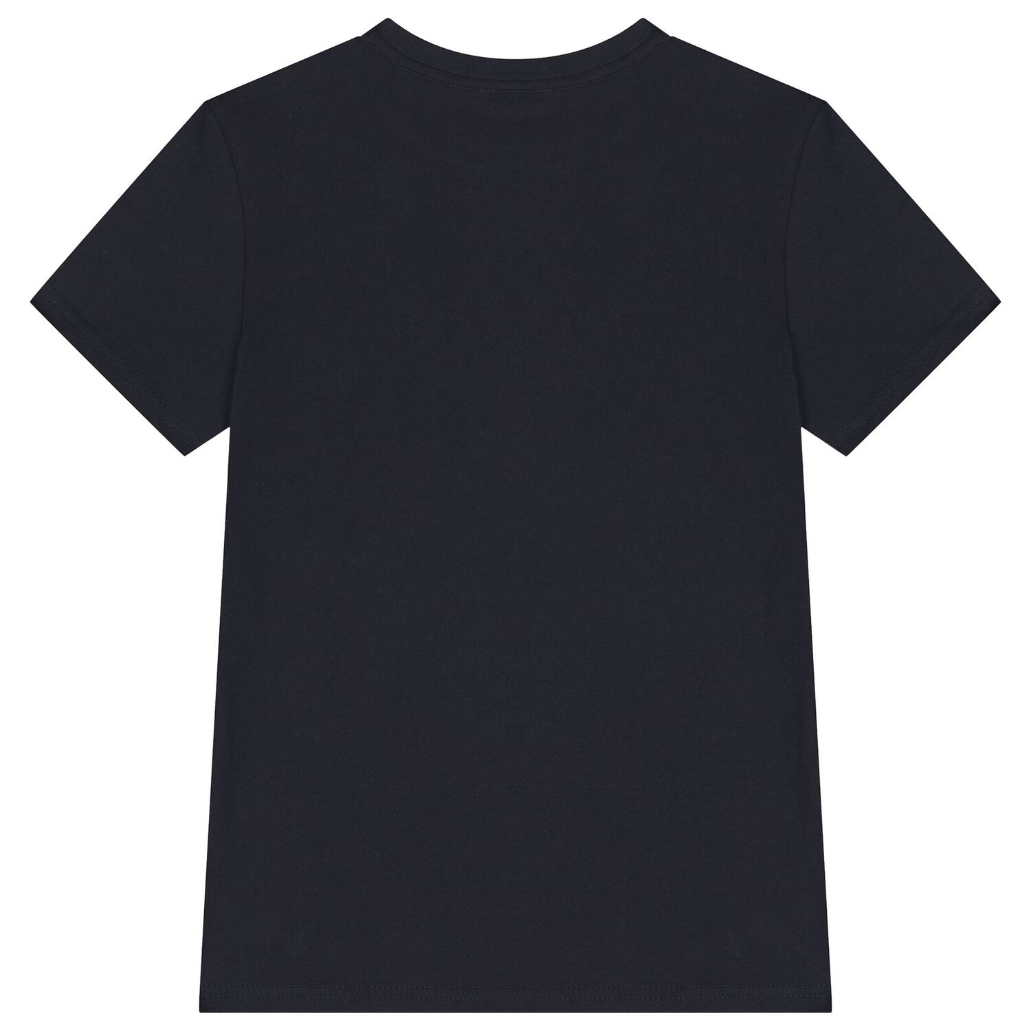 Boys Navy & White Cotton Logo T-Shirts ( 2-Pack ), 1, hi-res