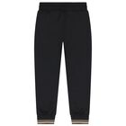 بنطلون رياضى للاولاد باللون الاسود , 1, hi-res