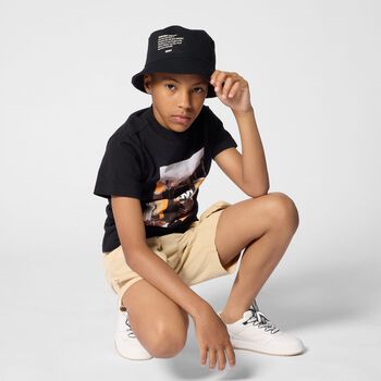 Boys Black Logo T-Shirt