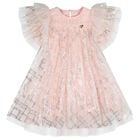 Girls Pink Ruffle Tulle Marlowe Dress, 1, hi-res