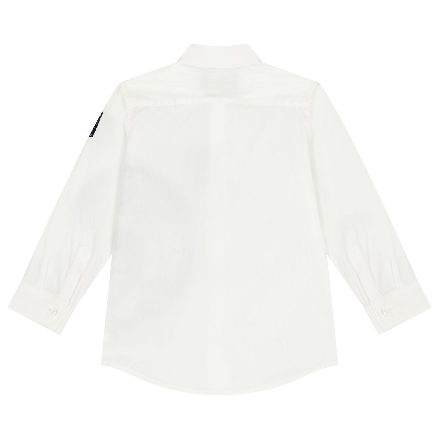 Boys White Logo Shirt, 2, hi-res