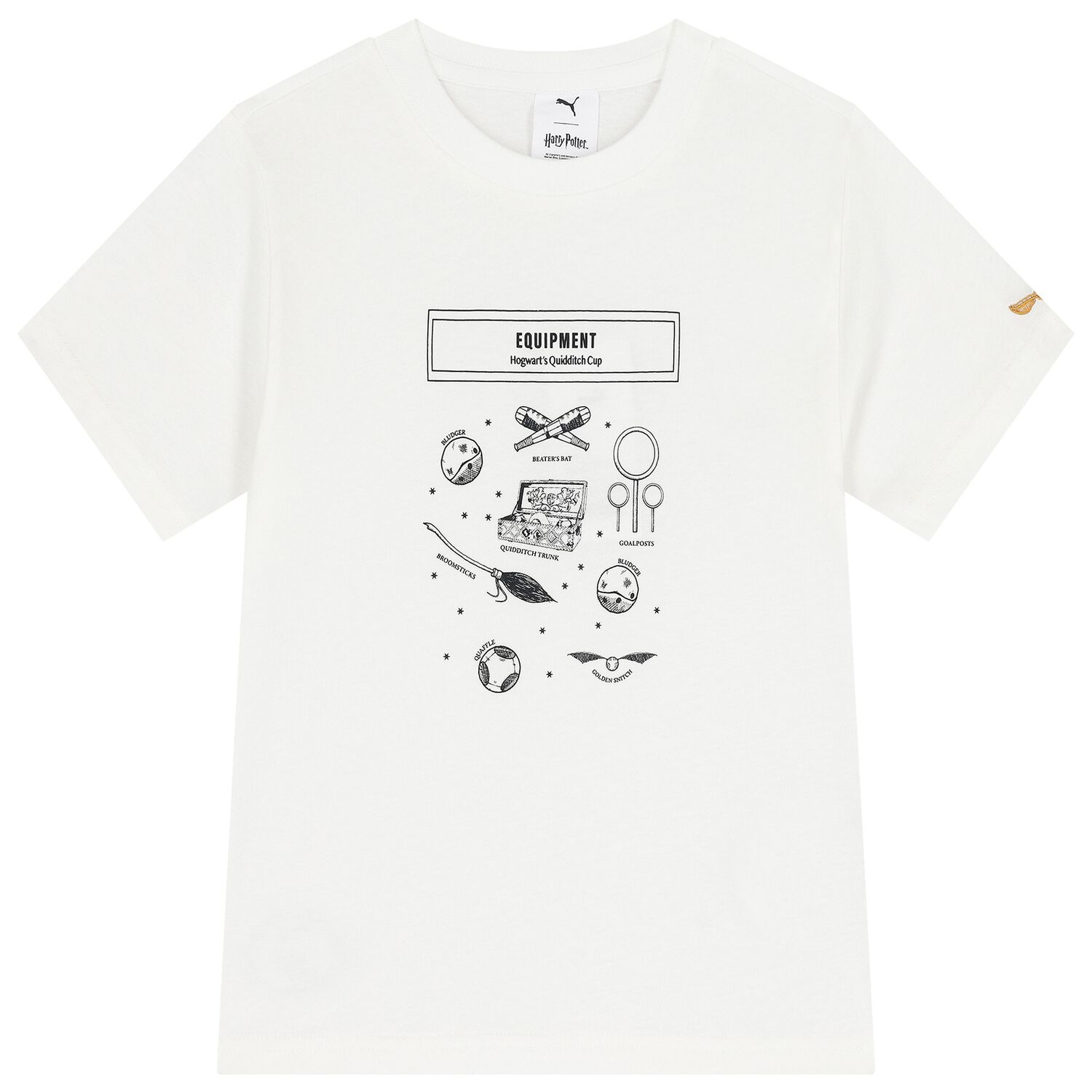 Boys Ivory Harry Potter Logo T-Shirt, 1, hi-res