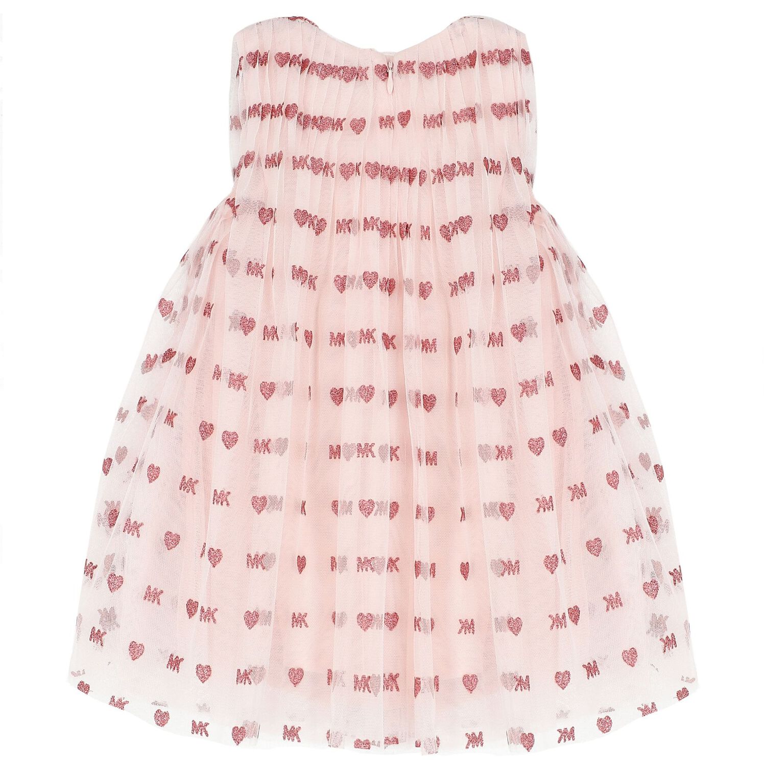 طقم بنات فستان باللون الوردي, 2, hi-res