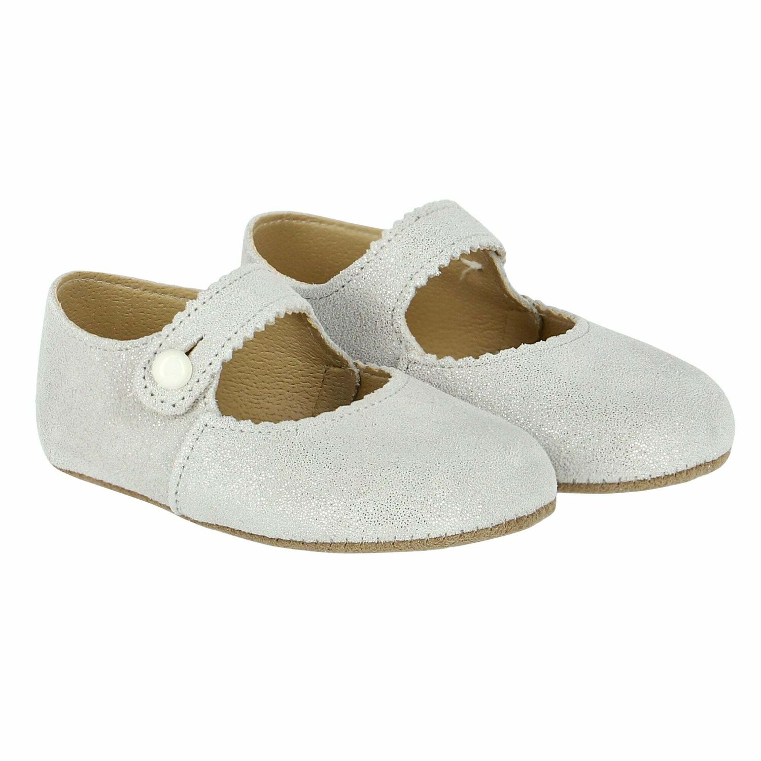 Baby Girls Silver Pre Walker Shoes , 1, hi-res image number null