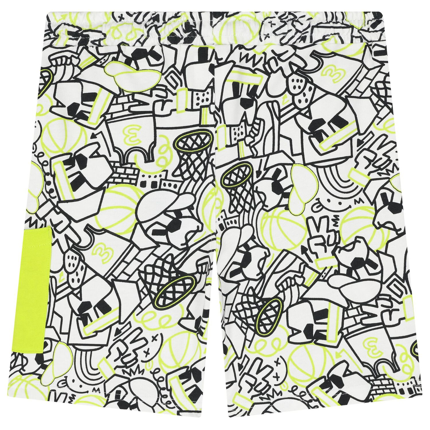 شورت أولاد باللون الأبيض , 1, hi-res