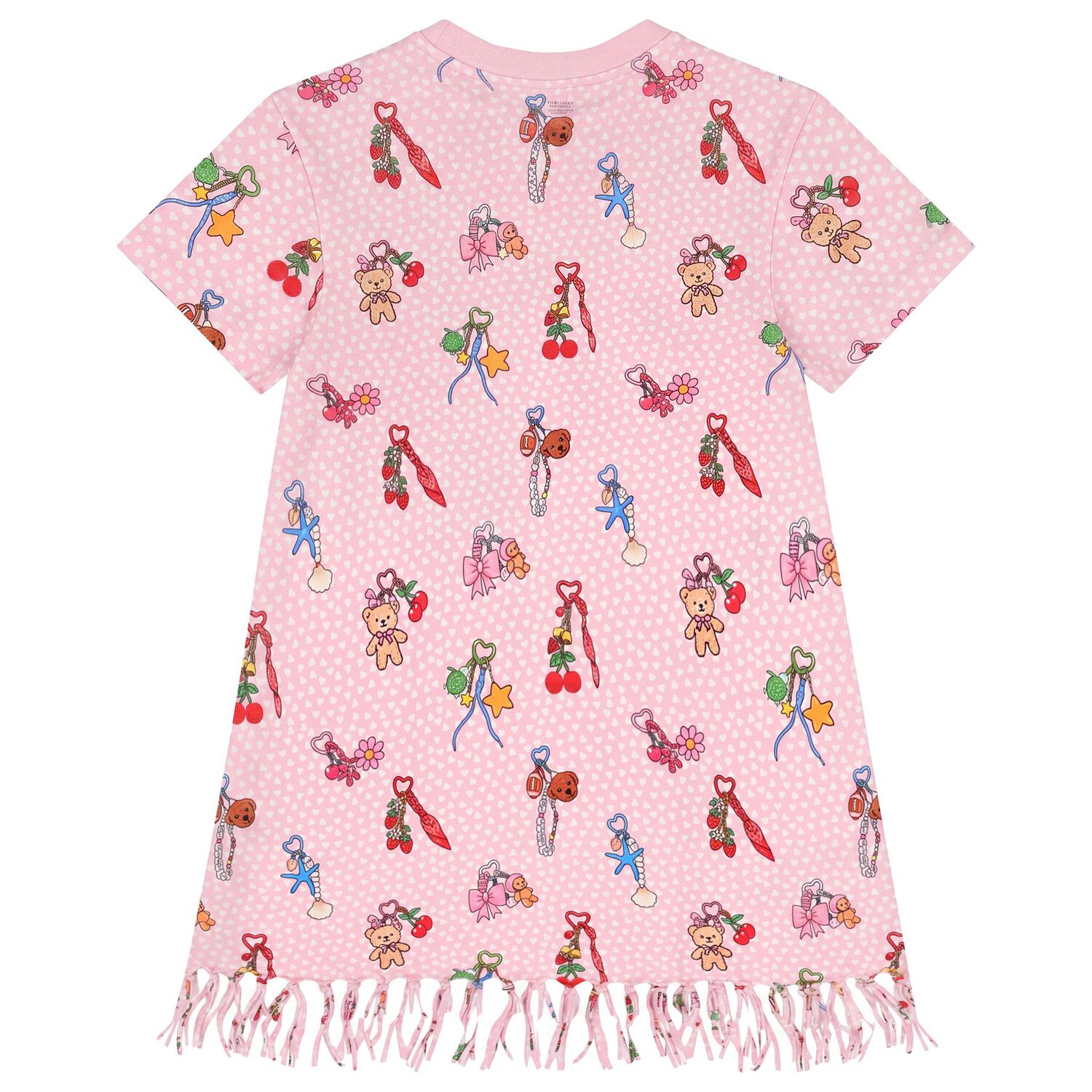 Girls Pink Keyrings Dress, 1, hi-res