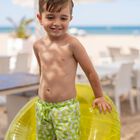 Boys Green Kiwi Shorts, 1, hi-res