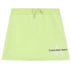 Girls Green Logo Skirt, 1, hi-res