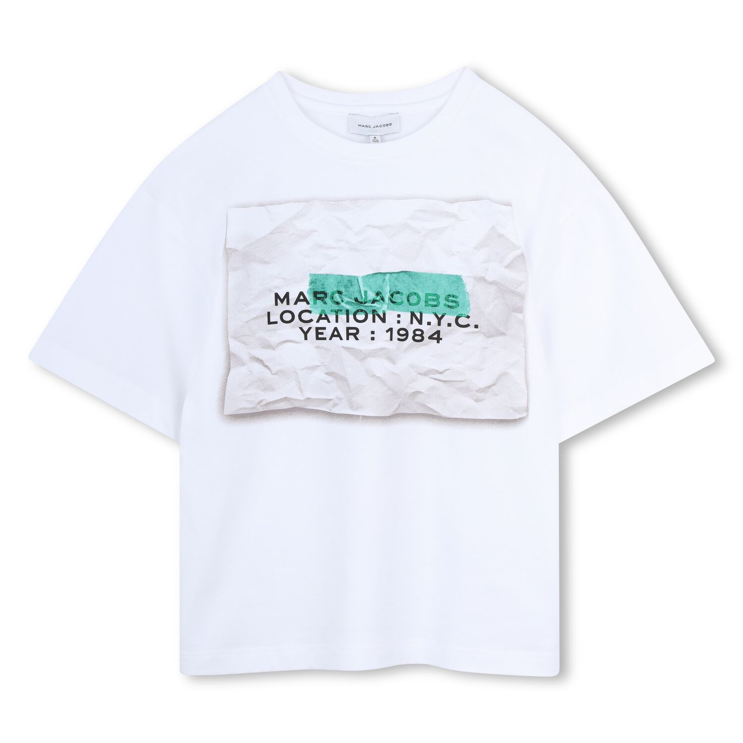 Boys White Logo T-Shirt, 1, hi-res