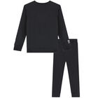 بدلة رياضية بشعار تريفويل باللون الأسود, 1, hi-res