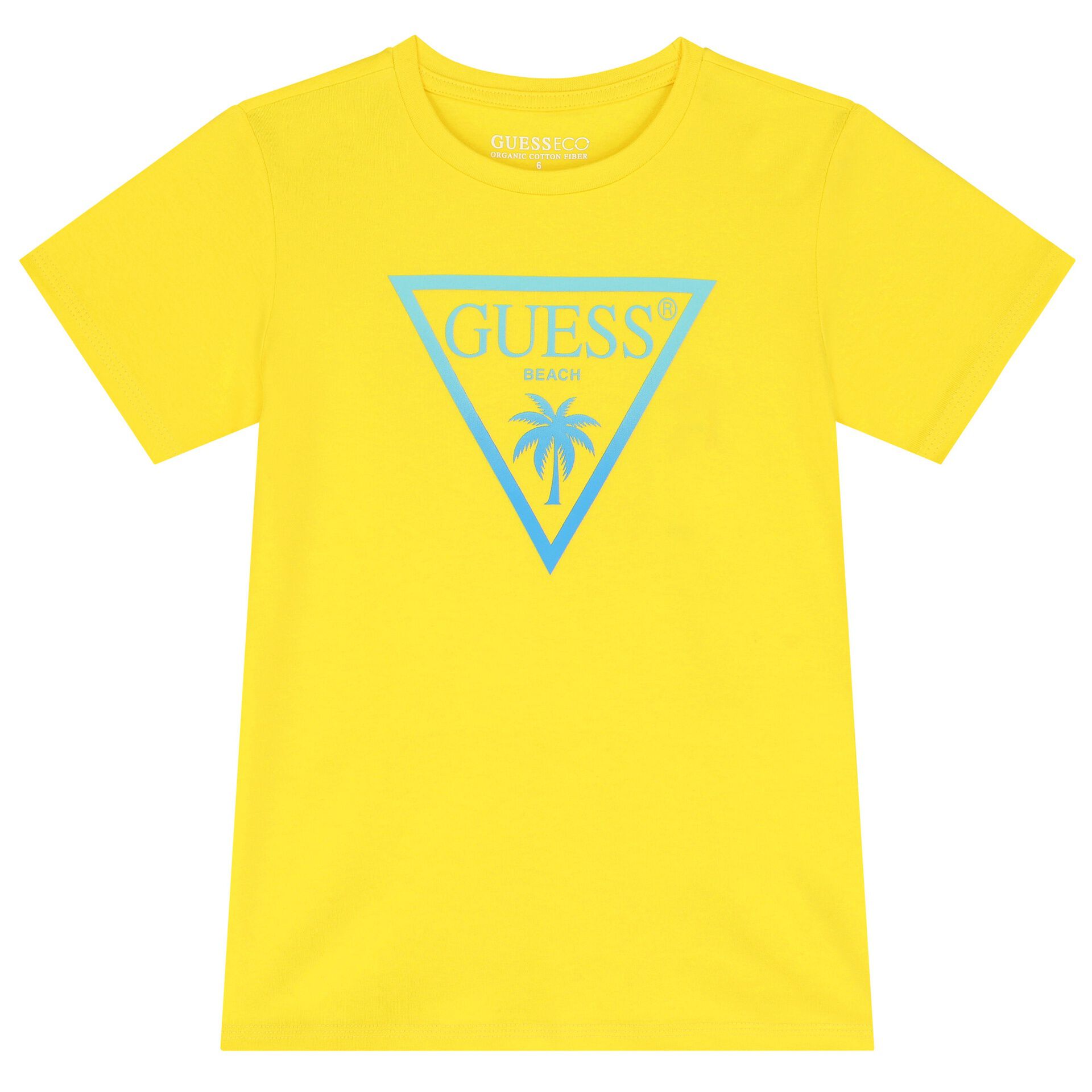 Guess Shirt MINIME boy yellow logo print size 8
