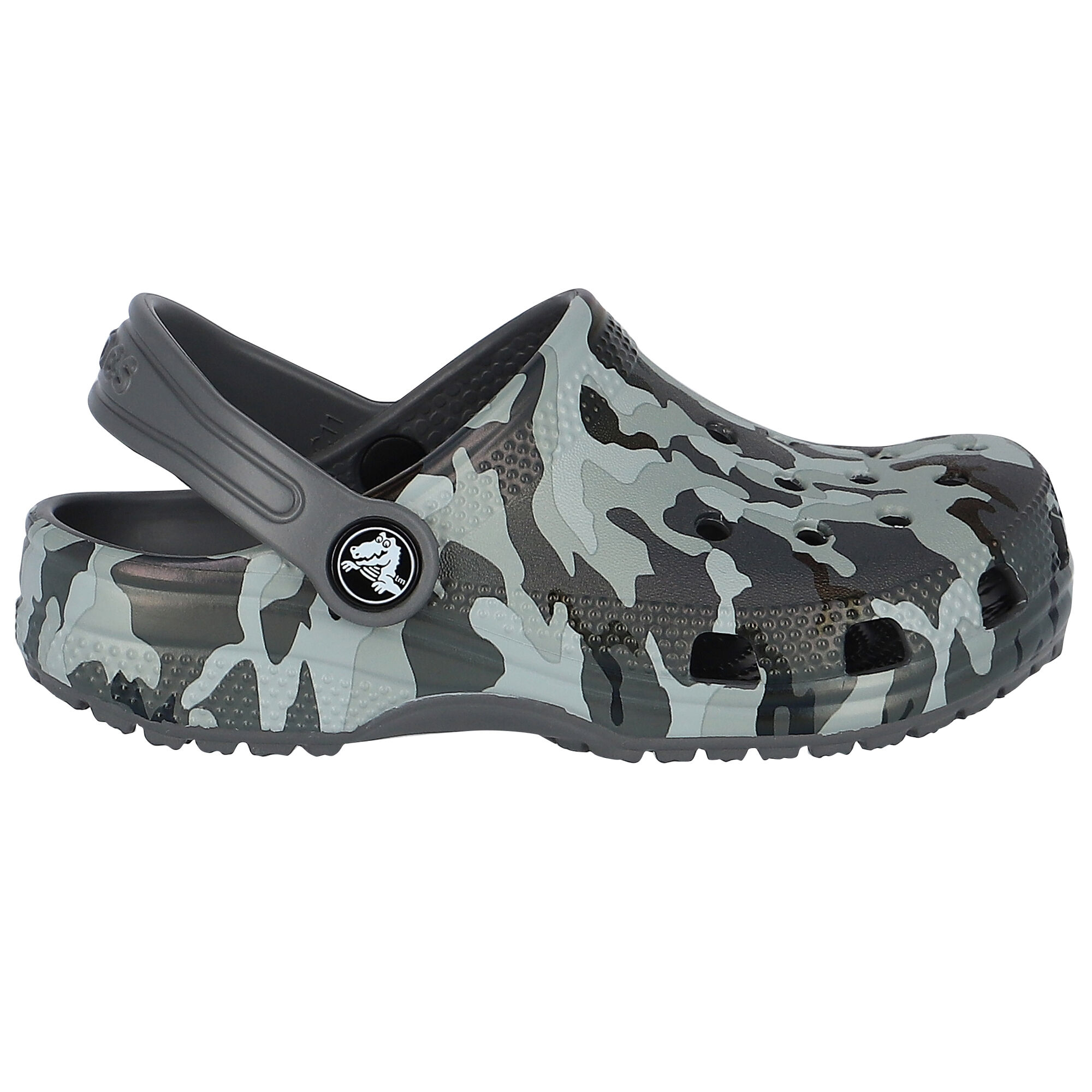 Grey hotsell camo crocs