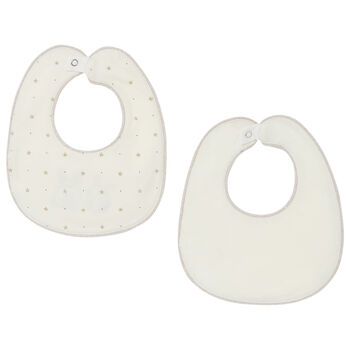 Ivory Bunny Baby Bibs (2 Pack)