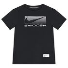 Boys Black & White Logo T-Shirt, 1, hi-res