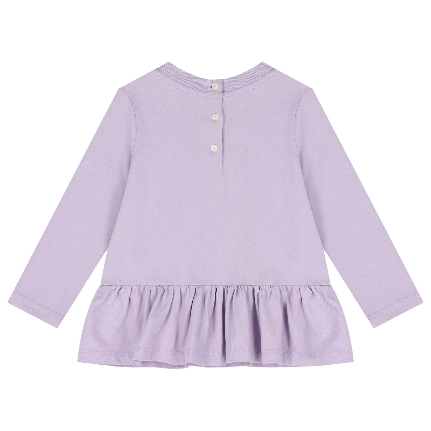 فستان بنات بيبي بالشعار باللون البنفسجي, 1, hi-res image number null