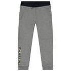 Boys Navy Blue, Grey & Yellow Tracksuit Set (3 Piece), 1, hi-res
