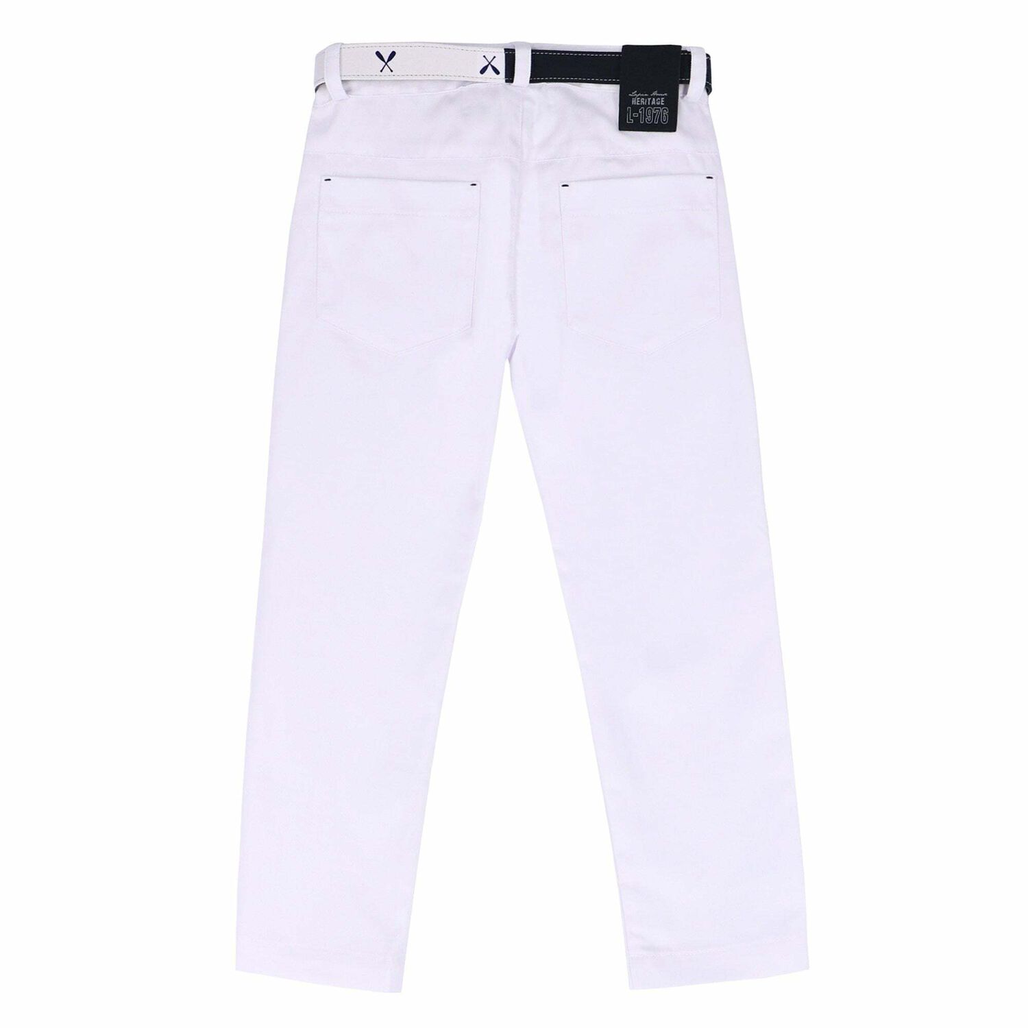 Boys White Trousers, 1, hi-res image number null