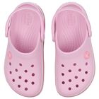 Girls Pink Crocband Clog Sandals, 1, hi-res