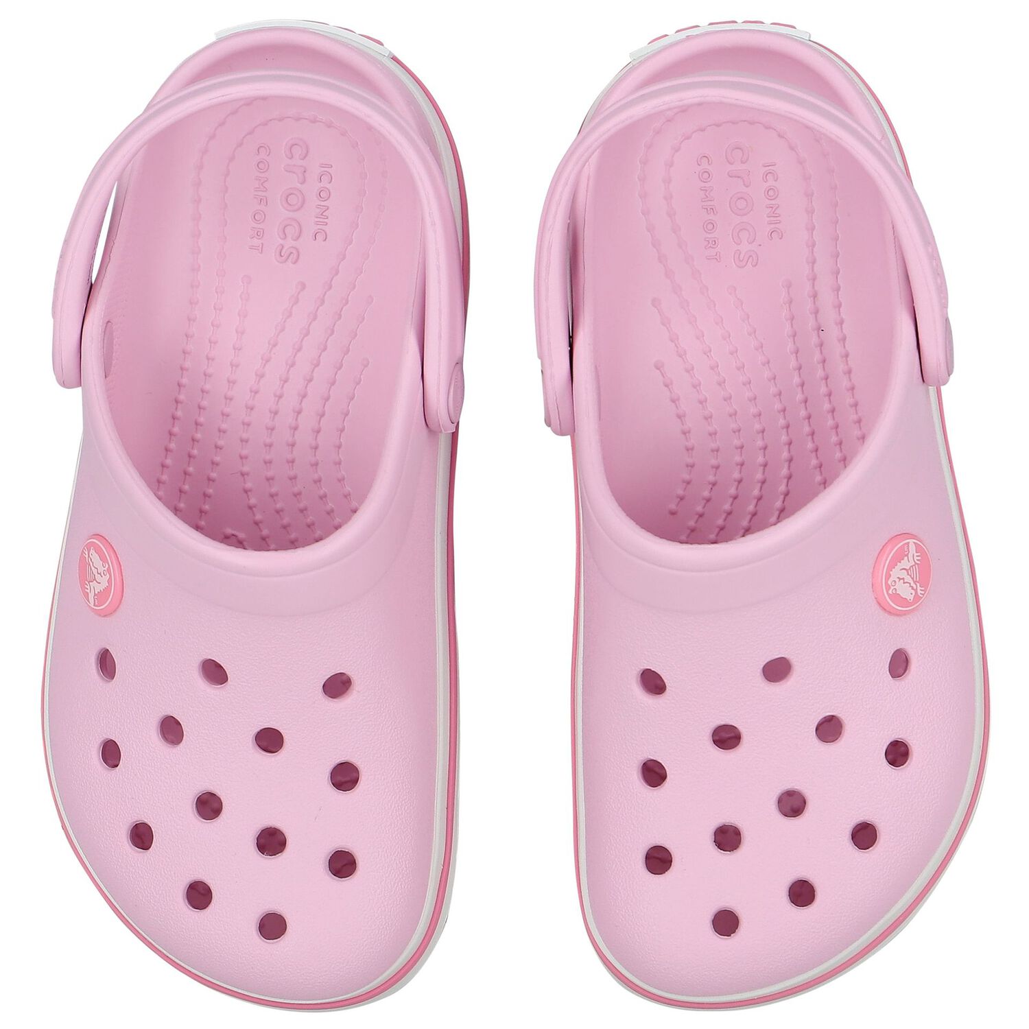 Girls Pink Crocband Clog Sandals, 1, hi-res image number null
