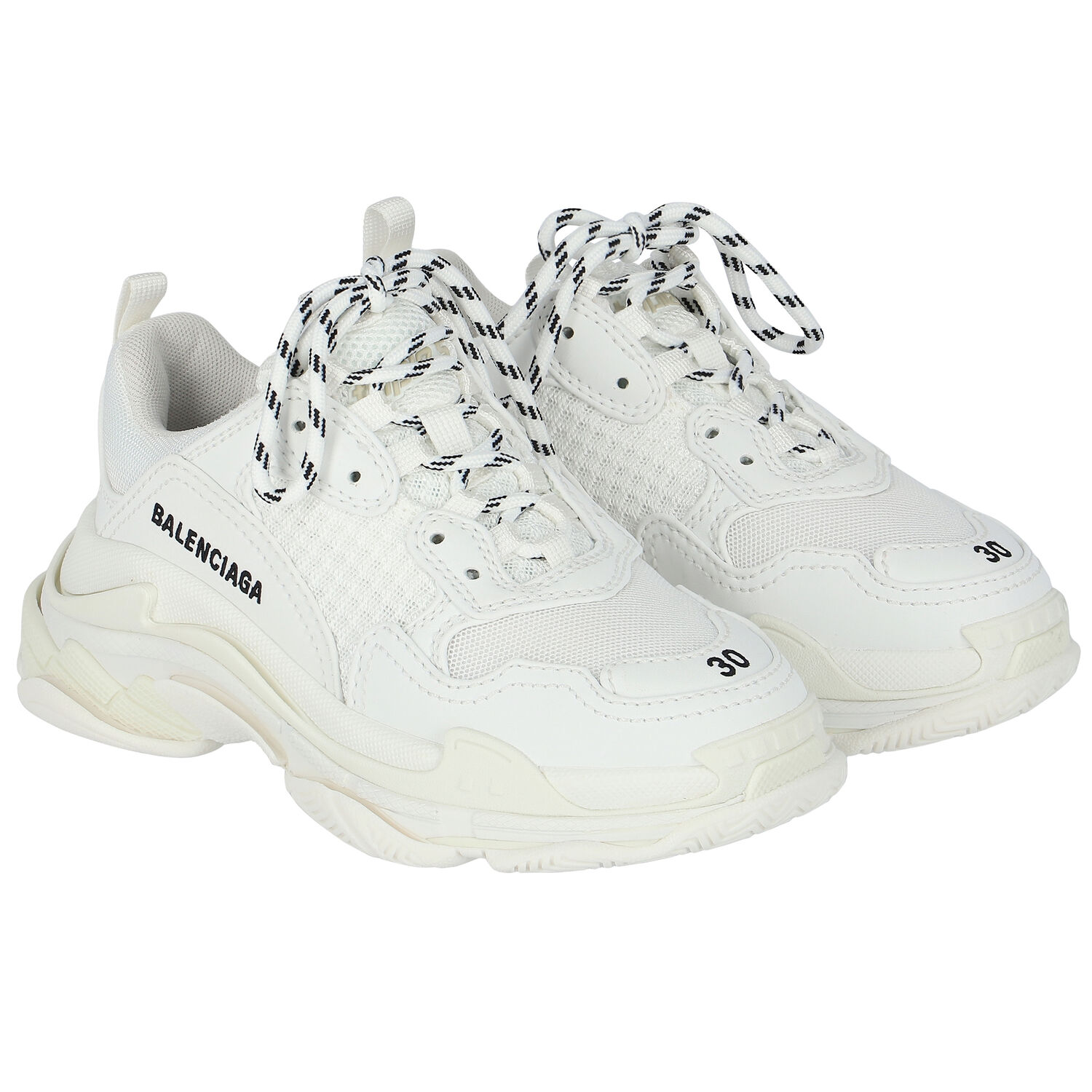 White Triple S Trainers, 1, hi-res image number null