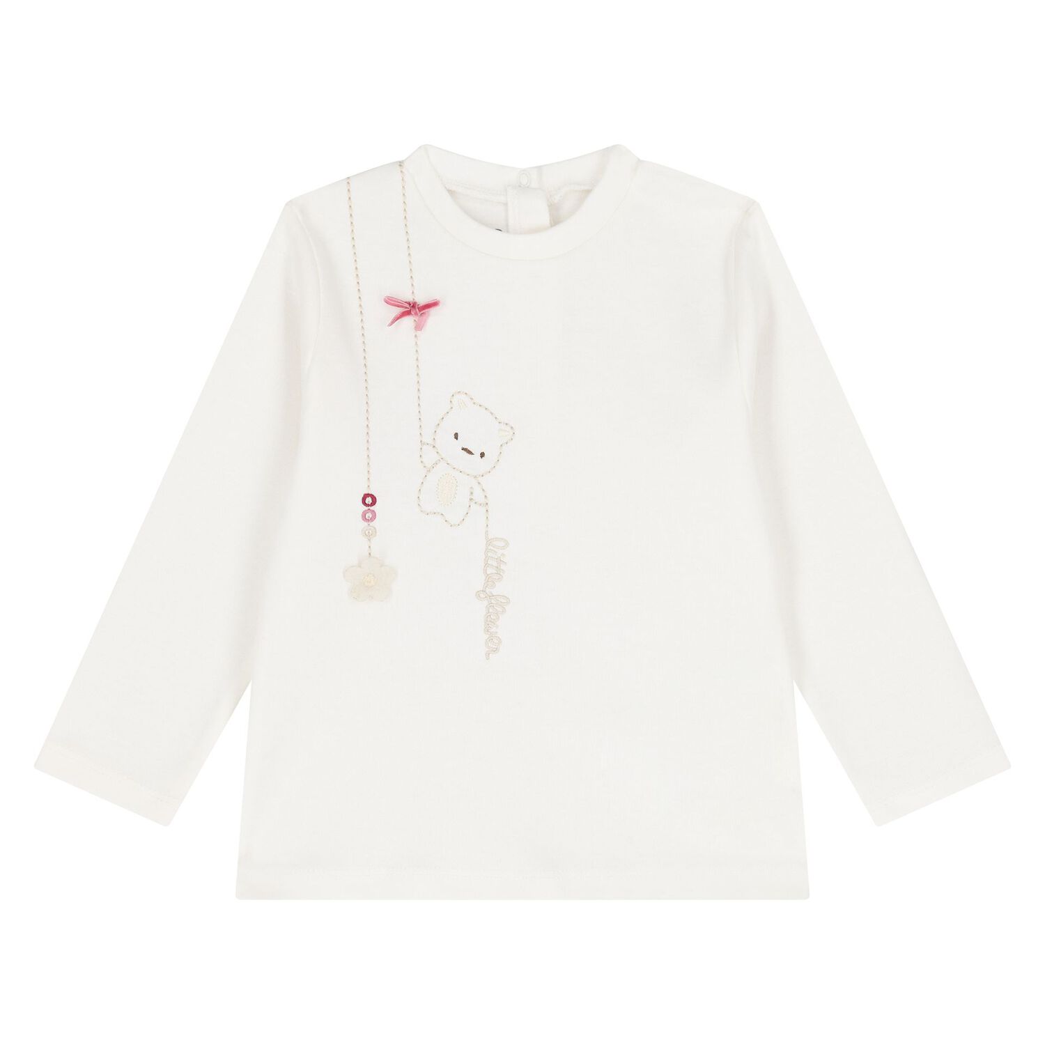 Younger Girls Pink & Ivory Tracksuit Set, 1, hi-res image number null