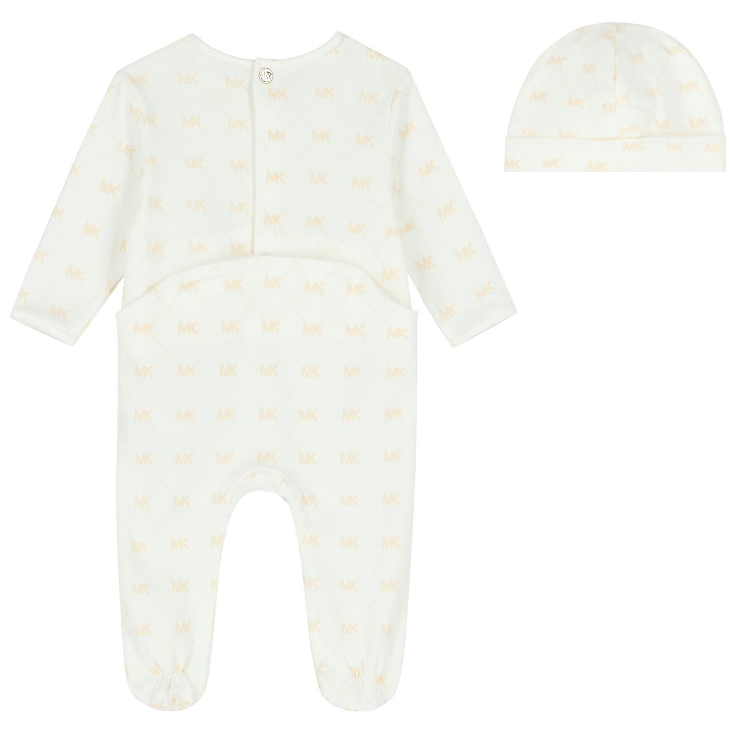 Ivory Logo Babygrow & Hat Gift Set, 1, hi-res image number null