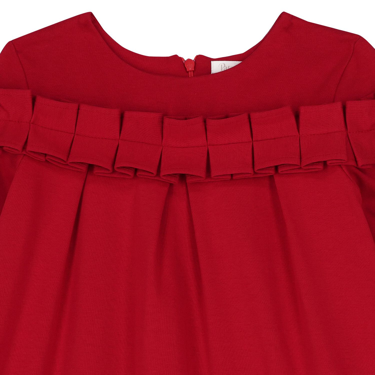 Girls Red Pleated Dress, 1, hi-res image number null