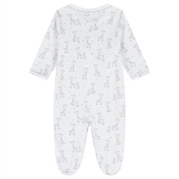 Ivory & Grey Just Giraffe Babygrow