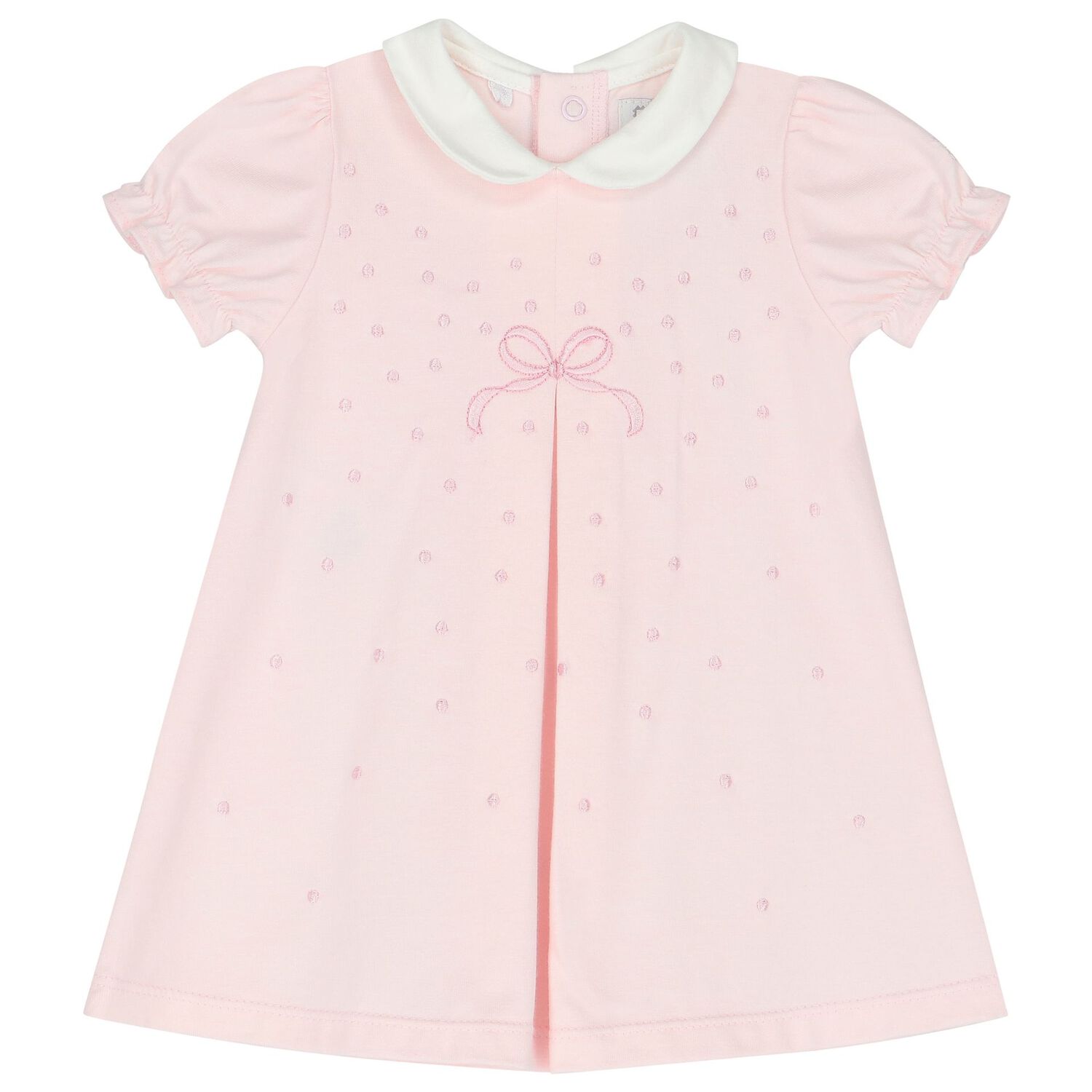 Baby Girls Pink Bow Dress Set, 2, hi-res image number null