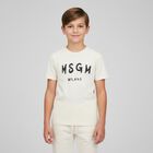 Ivory Logo T-Shirt, 5, hi-res