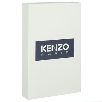 White & Navy Boke Flower Babygrows ( 2 Pack )