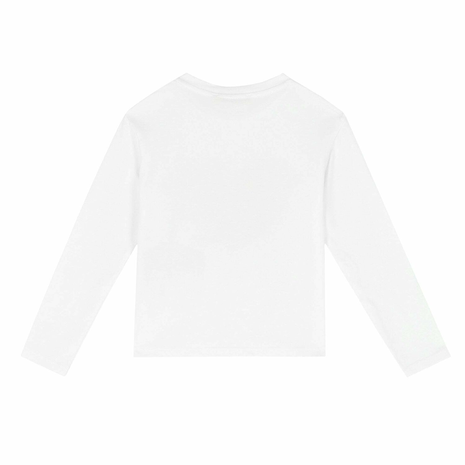 Girls White Printed Long Sleeve Top, 1, hi-res