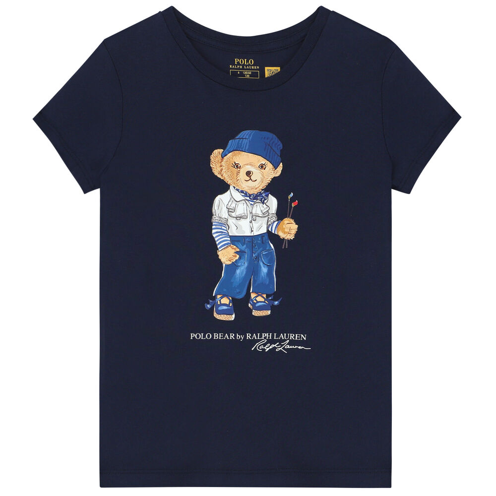 polo bear shirt blue