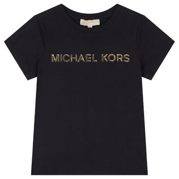 Girls Black Logo T-Shirt
