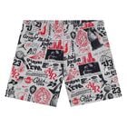 Younger Boys White & Grey Jordan Logo Shorts Set, 1, hi-res