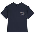 Boys Navy Blue Shorts Set, 1, hi-res