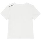 Boys White Logo T-Shirt, 2, hi-res