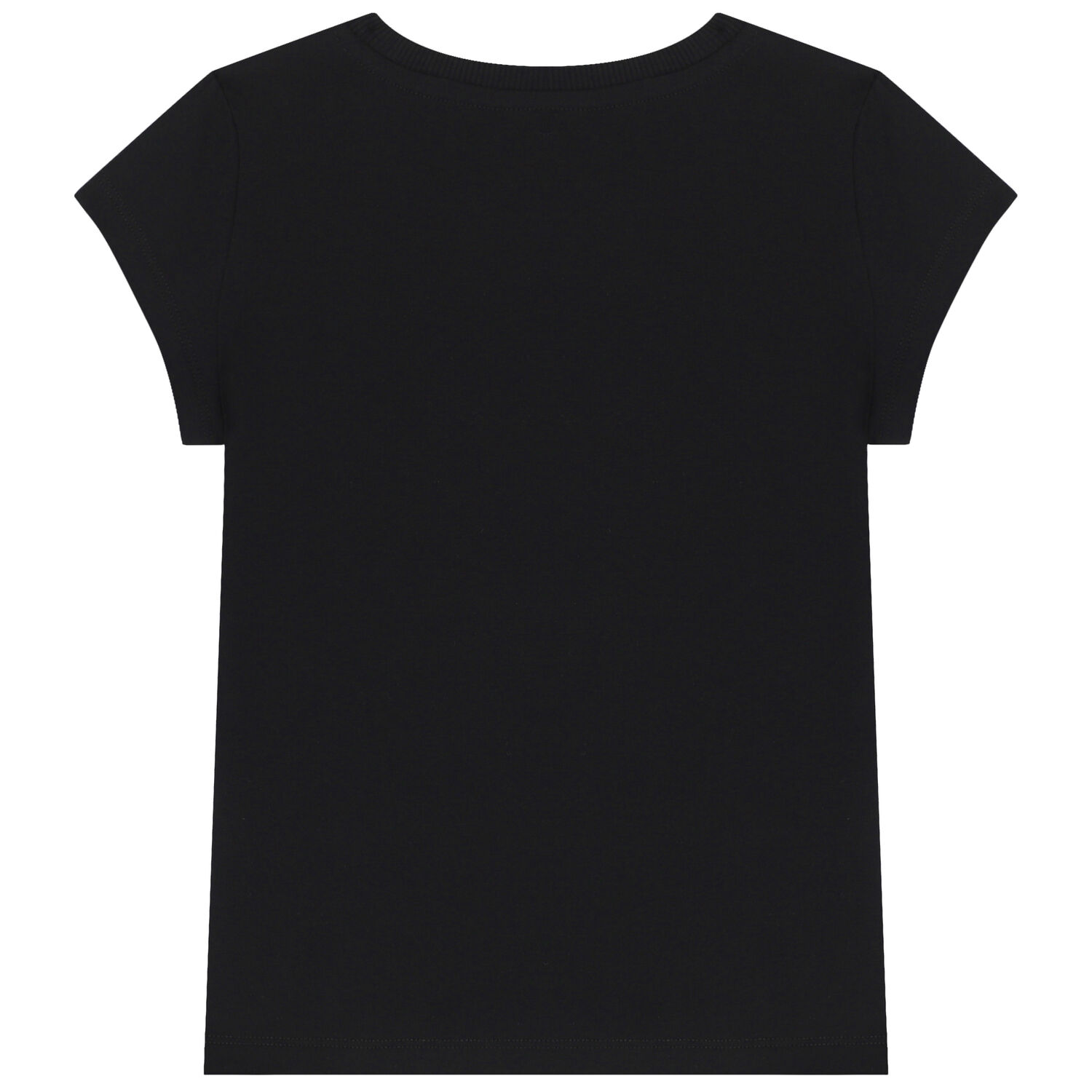  تيشيرت بشعار تيدي باللون الأسود للبنات, 1, hi-res