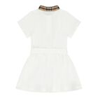 Baby Girls White Polo Dress, 1, hi-res