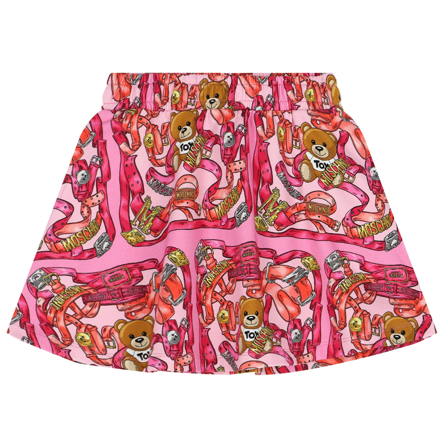 تنورة بشعار تيدي باللون الوردي, 1, hi-res