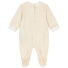 White & Gold Logo Babygrow Gift Set, 1, hi-res