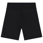 Boys Black EKD Logo Shorts, 1, hi-res